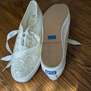 Keds for Kate Spades NY glitter sneakers, size